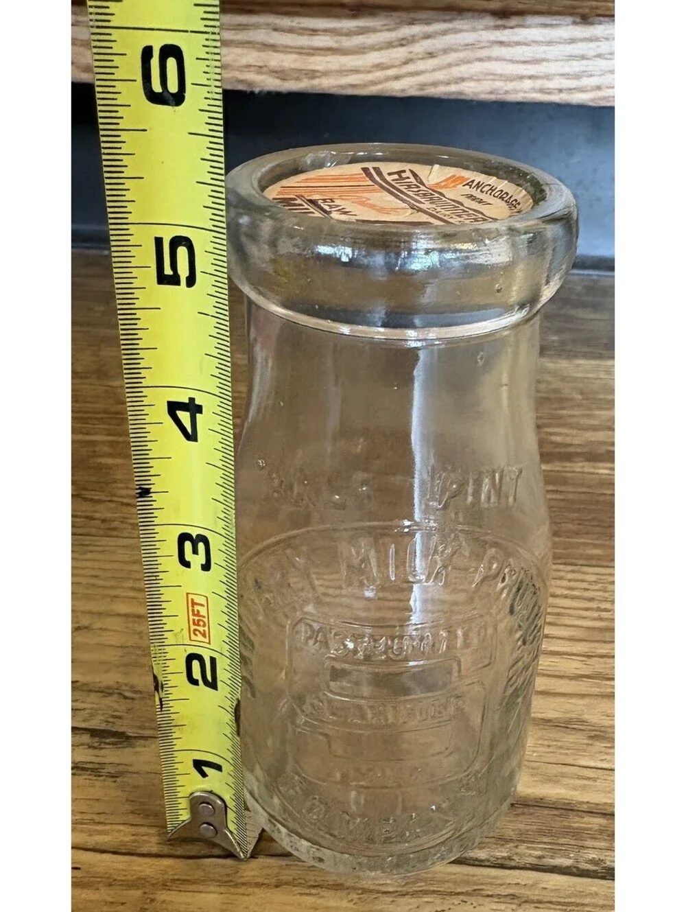 Vintage Sanitary's Pasturized Milk Bottle Glass